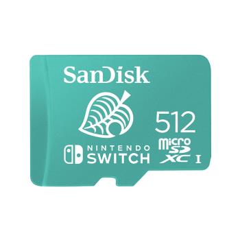 SanDisk 512GB記憶卡 Nintendo Switch專用 microSDXC UHS-I(U3)