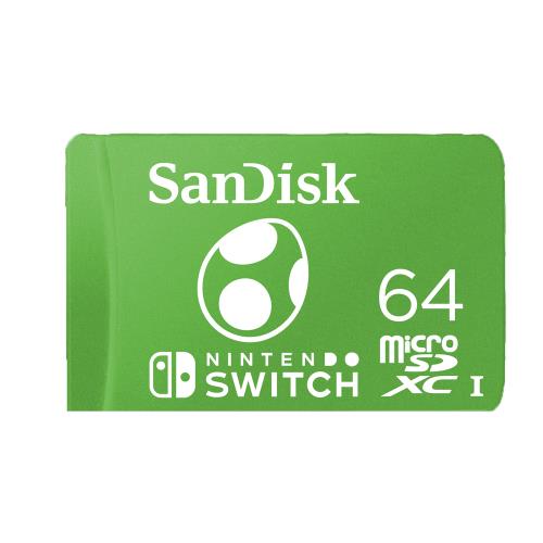 SanDisk 64GB記憶卡 Nintendo Switch專用 microSDXC UHS-I(U3)