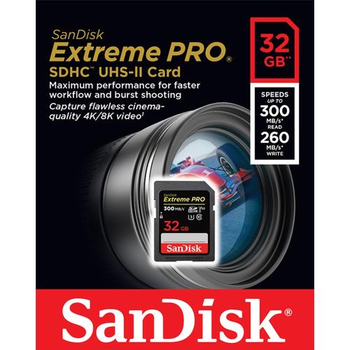 SanDisk Extreme Pro 32GB 記憶卡 SDHC UHS-Il (U3) V90