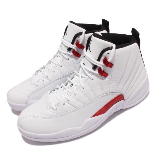 Nike 籃球鞋 Air Jordan 12 Retro 男鞋 經典款 喬丹12代 復刻 皮革 穿搭 白 紅 CT8013-106 [ACS 跨運動]