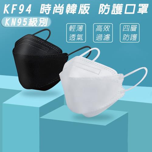 KF94魚嘴型3D立體口罩四層防護防塵飛沫立體口罩 非醫用口罩X2入 (20片袋裝)