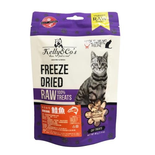 凱莉廚房 貓用營養凍乾-鮭魚40G_(貓零食 挑嘴貓)