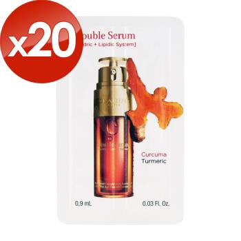 【CLARINS 克蘭詩】黃金雙激萃-超級精華 0.9ML x 20(效期至2025年05月)