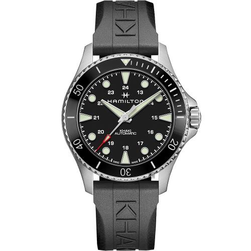 Hamilton 卡其海軍機械錶-黑/43mm(H82515330)