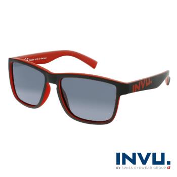 【INVU】瑞士個性運動感偏光太陽眼鏡(紅) A2112C