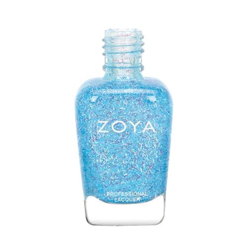 【ZOYA 柔亞】瑪兒形ZP643(透明藍亮片)