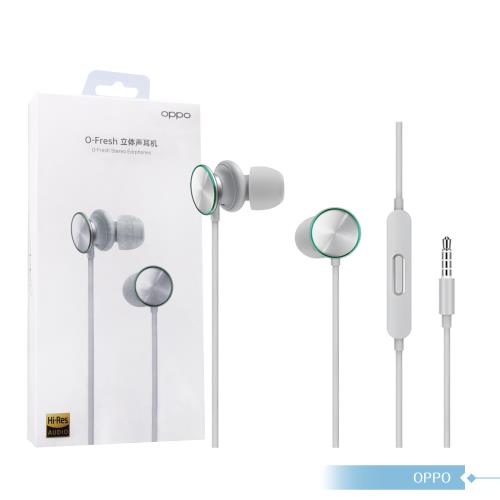 OPPO MH151 原廠盒裝 / O-Fresh 立體聲入耳式耳機 3.5mm (雅致灰)