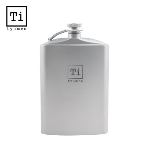 韓國Tyumen Titan 鈦隨身酒壺260ml TI-B005 純鈦酒壺 鈦金屬酒壺