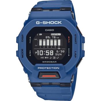 CASIO 卡西歐 G-SHOCK 纖薄運動系藍芽計時手錶-海軍藍(GBD-200-2)