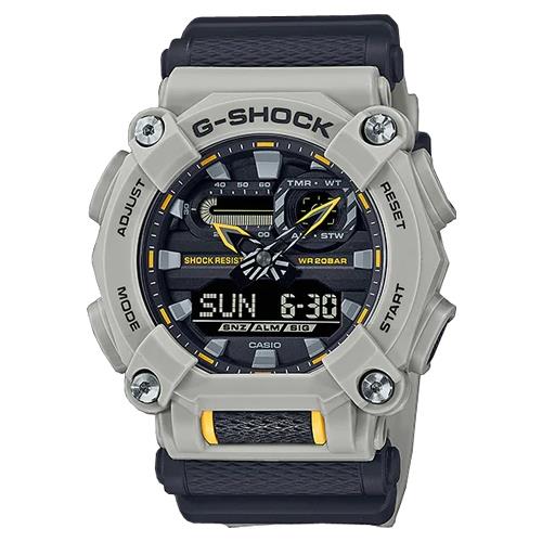 CASIO 卡西歐】G-SHOCK 雙顯電子錶男錶矽膠錶帶防水200米(GA-900HC-5A