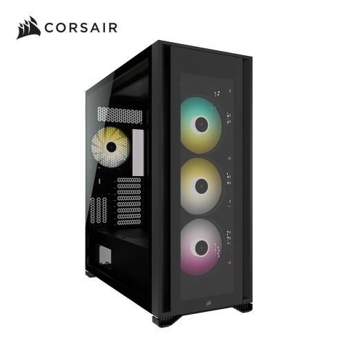 Corsair 海盜船 iCUE 7000X RGB 鋼化玻璃全塔式ATX 電腦機殼—黑色