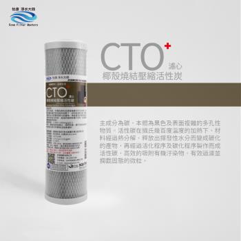 【怡康】10吋標準CTO燒結壓縮濾心(1入)