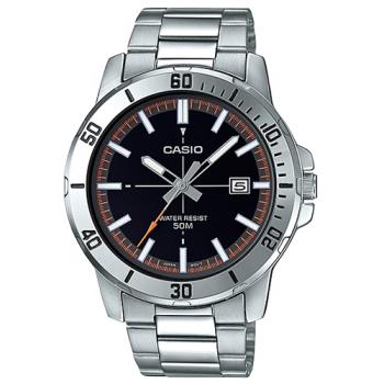 【CASIO 卡西歐】指針 男錶 不鏽鋼錶帶 日常生活防水(MTP-VD01D-1E2)