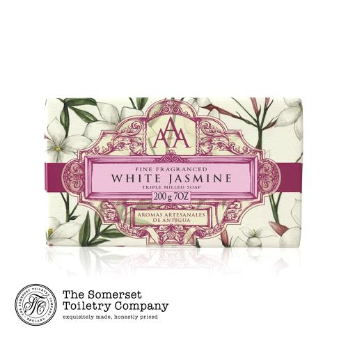 【英國Somerset賽玫特】AAA花卉護膚香皂 白茉莉200gx2入