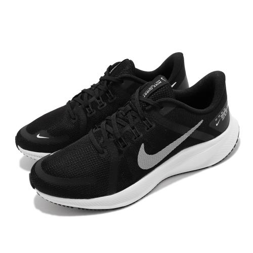 Nike 慢跑鞋 Quest 4 輕量 運動 男鞋 避震 包覆 支撐 透氣網布 球鞋 黑 白 DA1105-006 [ACS 跨運動]