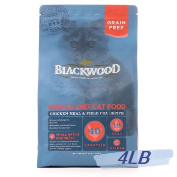 BLACKWOOD 柏萊富 特調無穀 全齡貓配方(雞肉+豌豆)4lb - BL88504_(貓飼料)
