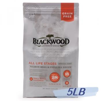 BLACKWOOD 柏萊富 無穀全齡 低敏挑嘴配方(鮭魚+豌豆)5lb - BL22005_(狗飼料)