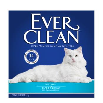 EverClean 藍鑽 雙重活性碳低過敏結塊貓砂25lb_(美規)