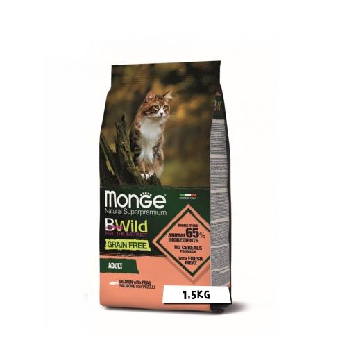 Monge瑪恩吉  真野無穀  成貓配方(鮭魚+豌豆 1.5kg) MB15501_(貓飼料) 