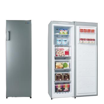 送7-11商品卡1000元★聲寶216公升直立式冷凍櫃SRF-220F