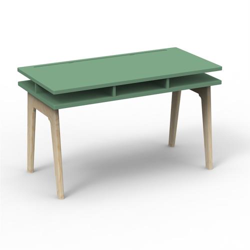 【hoi! 好好生活】比利時 Mathy by Bols 復古經典兒童書桌-原木+叢林綠