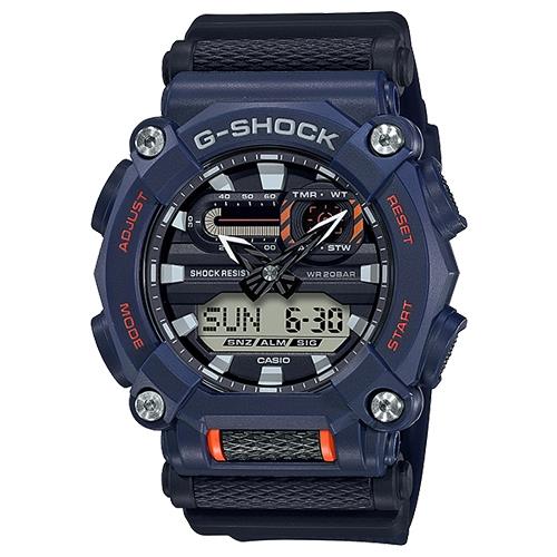 【CASIO 卡西歐】G-SHOCK 雙顯 男錶 電子錶 橡膠錶帶 防水200米 (GA-900-2A)