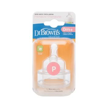 GMP BABY 美國Dr.Brown 布朗博士 防脹氣寬口 早產寶寶流量奶嘴 (兩入裝) 4入 DB342