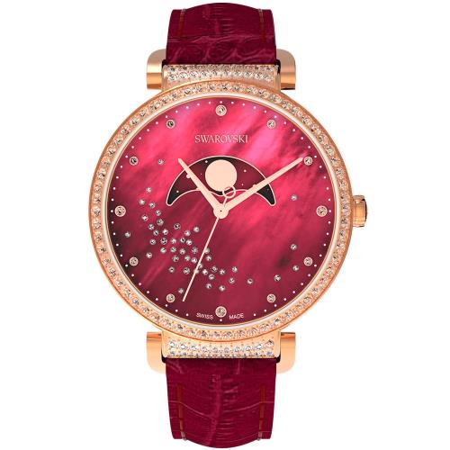 SWAROVSKI 施華洛世奇 Passage Moon Phase 閃耀星空月相錶-5613323/36mm