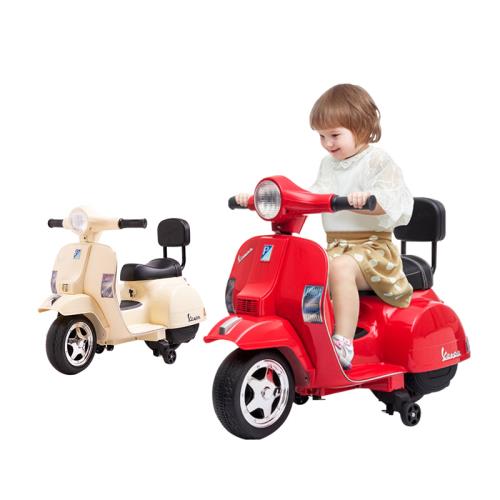 聰明媽咪兒童超跑 偉士牌 Vespa 迷你版兒童電動機車(2色可選)