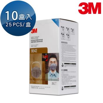 【3M】P2等級頭帶式活性碳口罩 25片x10盒