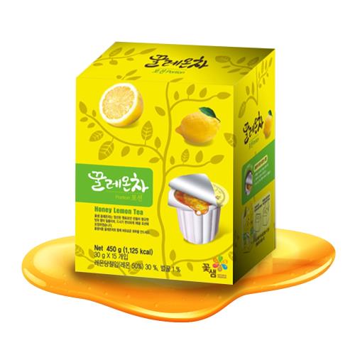 【韓味不二】花泉蜂蜜檸檬茶球30g*15入-韓國進口