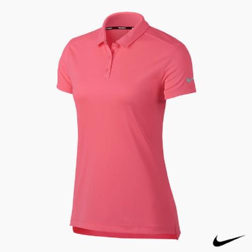 NIKE 短袖POLO衫 女 桃紅 884872-686【TOP QUEEN】