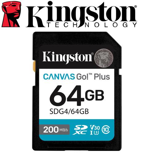 Kingston 金士頓 64GB SDXC UHS-I U3 V30 記憶卡 SDG4/64GB