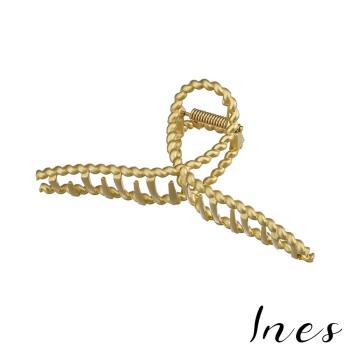 【INES】復古麻花造型典雅交叉爪夾 髮夾 抓夾 (2款任選)
