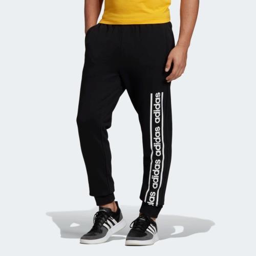ADIDAS M C90 BRD PANT 男裝 長褲 休閒 慢跑 縮口 透氣 舒適 基本款 黑 EI5612【TOP QUEEN】