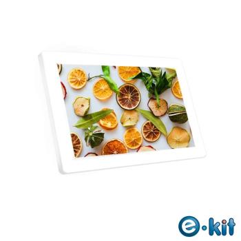 逸奇e-Kit 13.3吋耐磨抗刮玻璃白色鏡面數位相框電子相冊 DF-VM13_W