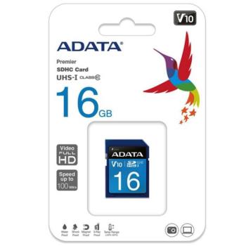 ADATA 威剛 16GB 100MB/s SDHC UHS-I U1 C10 V10 記憶卡