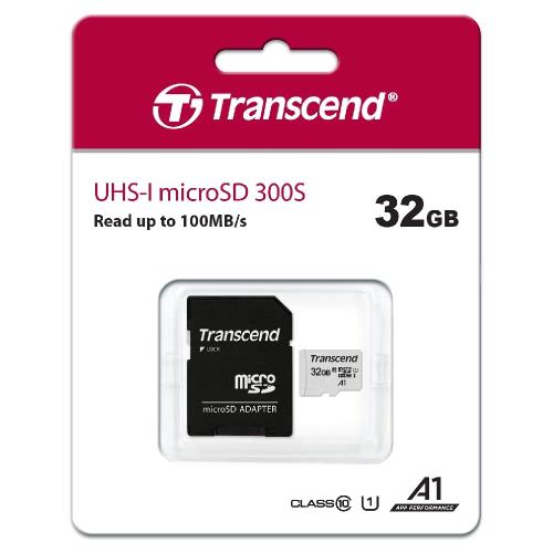 Transcend 創見 300S 32GB microSDHC U1 A1 C10 記憶卡