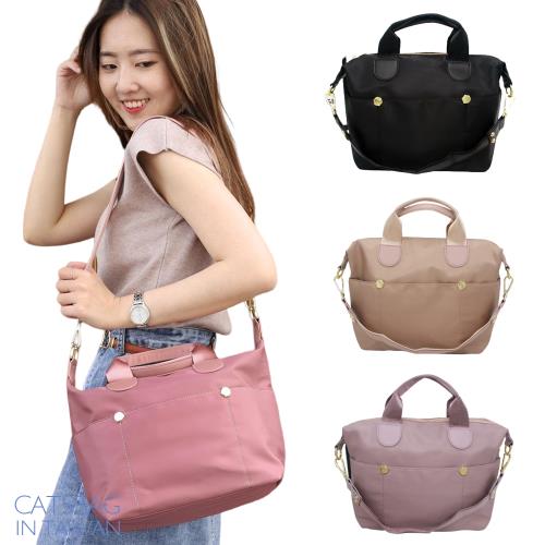 【Catsbag】多口袋防水尼龍三用包 手提側背 女生托特包003