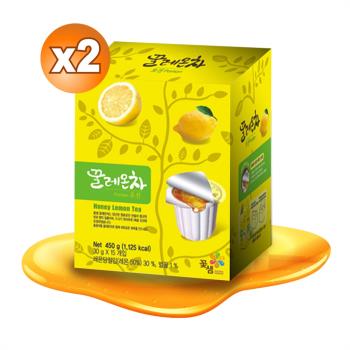 【韓味不二】2盒組-花泉蜂蜜檸檬茶球30g*15入-韓國進口