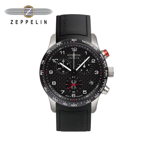 齊柏林飛船錶 Zeppelin 72944KB 羅伯特限量黑盤石英潛水錶 42mm 男/女錶 