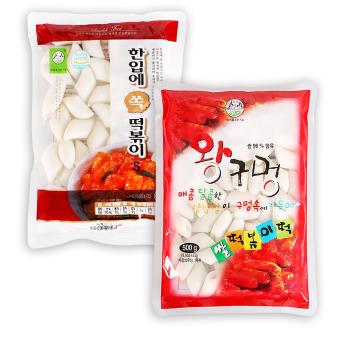 【韓味不二】2入組-韓國空心年糕500g+一口吃年糕500g