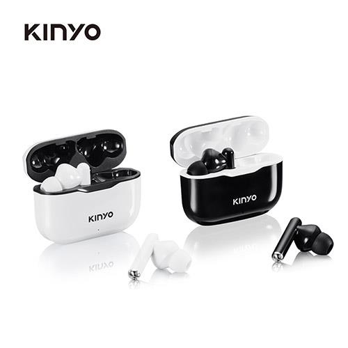 KINYO 簡約無線藍牙耳機BTE3897-黑/白【愛買】