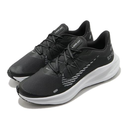 Nike 慢跑鞋 Winflo 7 Shield 運動 男鞋 輕量 舒適 避震 路跑 健身 防潑水 黑 灰 CU3870001 [ACS 跨運動]