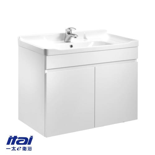 【ITAI 一太】白色雙門浴櫃組 60cm (不含龍頭)