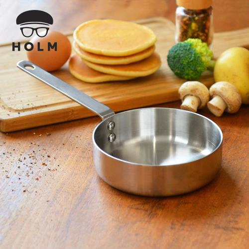 丹麥HOLM 單柄耐磨不鏽鋼調理煎烤鍋-12cm