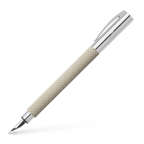 Faber-Castell 成吉思汗 AMBITION 繩紋系列天然樹脂 鋼筆(白沙色)