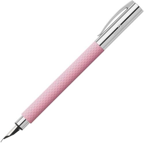 Faber-Castell 成吉思汗 AMBITION 繩紋系列天然樹脂 鋼筆(荷粉色)