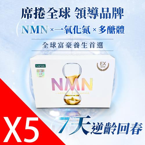【iVENOR】首創NMN 強效版x5盒(30粒/盒)-隱