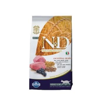 義大利Farmina法米納-N&D挑嘴全齡貓天然低穀糧-羊肉藍莓 5kg/11lb (LC-2)(送全家禮卷50元*1張)